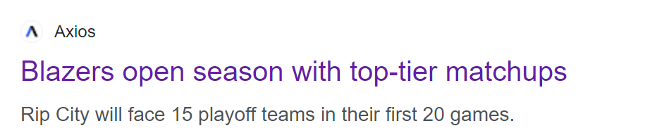 对爵士队, 拓者队整个 对爵士队, 拓者队整个